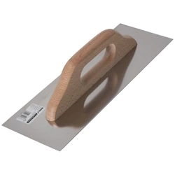 DEDRA 15B001 gladka gladilka 380x130mm, nerjaveče jeklo, ročaj iz bukovega lesa