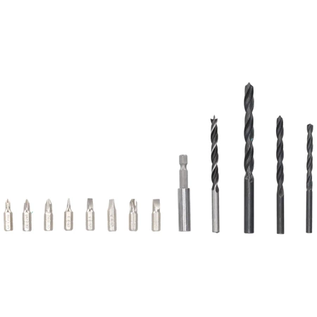 Set de unelte în valiză DEDRA SAS+ALL DED7030A03, șurubelniță, cheie cu impact, două baterii (2Ah și 4Ah), încărcător, accesorii 13 buc.