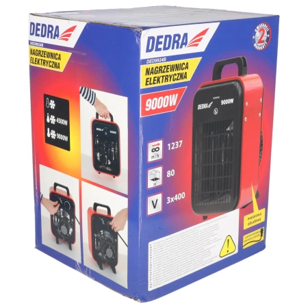 Električna grijalica 9000W, 3-fazna