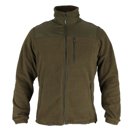 Fleece mikina s vložkami,280 g/m2, vel. M,barva zelená army