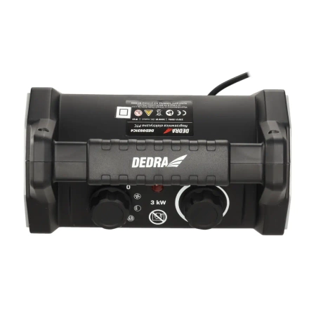 Електричний обігрівач PTC 3,0 кВт DEDRA DED9931C4, 7/2000/3000W, 322 м³/год, керамічний нагрівальний елемент