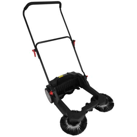 DEDRA DED8802 käsitsi juhitav pühkimismasin 3 harjaga, 650 mm puhastuslaius, 18 l konteiner