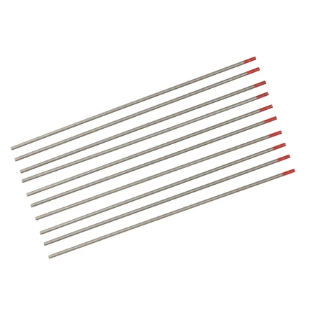 TIG tungsten electrode 2,4 x175 mm, red, DEDRA DESW24210, 10 pcs in a box