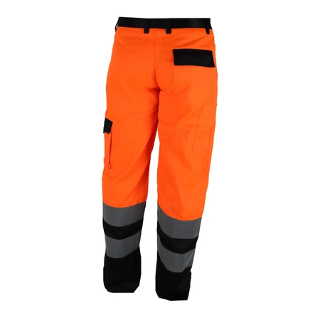 DEDRA BH81SP2-XL odsevne varnostne hlače, velikost XL, oranžne barve