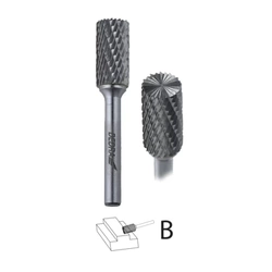 DEDRA 07F612 cilindrinis frezas su dantukais B12x25 mm, kotas 6 mm