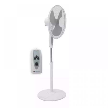 Puldiga seisev ventilaator DESCON DA-1603 45W, 16", valge