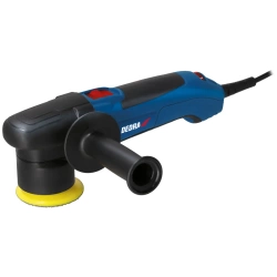 Ekscentriska rotējoša elektriskā pulēšanas ierīce DEDRA DED7990, jauda 300W, ātrums 1500–5800 apgr./min., 75 mm spilventiņš