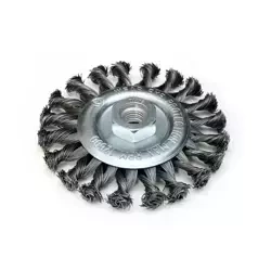 DEDRA F39-115 jeklena krtača za kolesa, 115 mm, M14, zvita žica