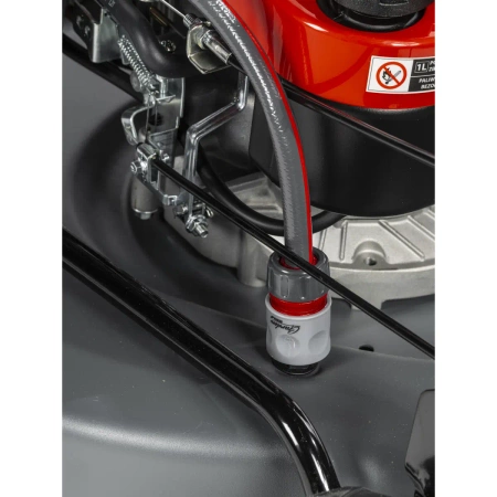 Cositoare pe benzină cu tracțiune și reglarea vitezei de cosire GARDEN DEDRA DED8725Q-56L, motor LONCIN, 3,5 kW, 196 cm3, transmisie GT, lățime de tăiere 56 cm, două lame