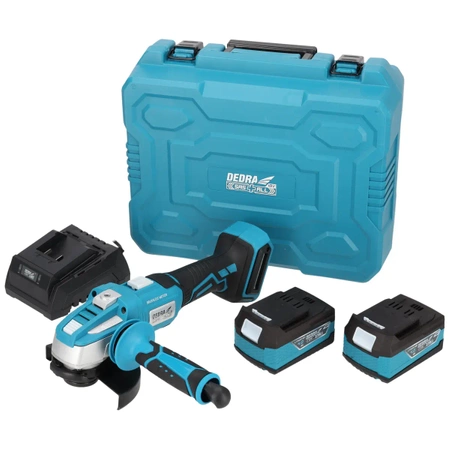 Tool set in a case DEDRA SAS+ALL DED7030A10, brushless angle grinder, two 4Ah batteries, charger