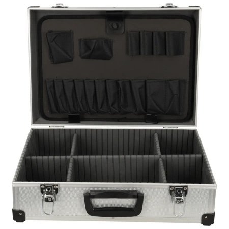 Aluminium tool box 460x325x150 mm silver