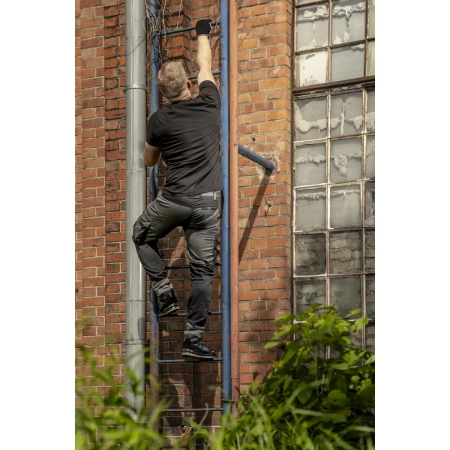 Spodnie robocze z elastanem, rozciągliwe DEDRA BH54SP-XL, rozm. XL/56, 240g/m², szare