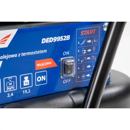 Uljni grijač 30kW sa DEDRA DED9952B termostatom