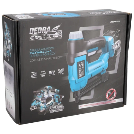 Zszywacz gwoździarka akumulatorowy 2w1 18V, DEDRA SAS+ALL DED7055 TYP 300F, GA18
