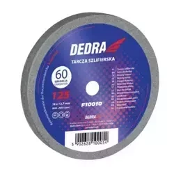 Tarcza szlifierska, kamień DEDRA F10010 125x16x12.7mm, gr. 60