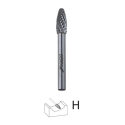 DEDRA 07F671 H12x32 mm liepsninis frezas, kotas 6 mm