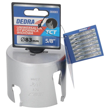 Otwornica uniwersalna TCT DEDRA 08X083 83mm 5/8''