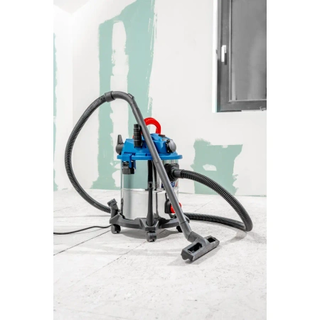 DEDRA DED6597 ipari porszívó, 1600 W, 5 az 1-ben - gipsz/hamu/száraz/nedves/fúvó, szűrőrázó funkció