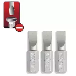 DEDRA kruvikeeraja bitid, bitid DEDRA 18A00SL650-03 lamedad SL6.5x25mm, 3tk blisteris