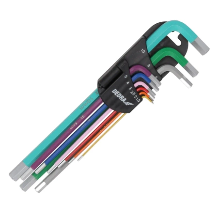 Hex key set extra long color spraying