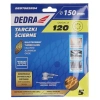 Диски абразивные 150 мм, #120, на липучке, комплект из 5 шт, DED7982R04