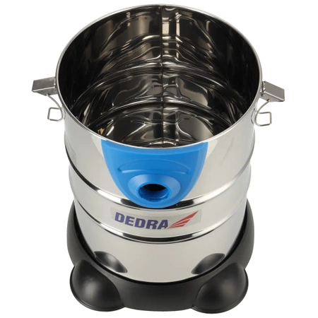 Aspirator de atelier, umed și uscat DEDRA DED6606 DEDRA DED6606 1600W, 30L, pentru lucrul cu tencuiala, scuturarea filtrului