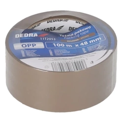 Pruun pakkimislint 48mm x 100m, DEDRA 11T2053