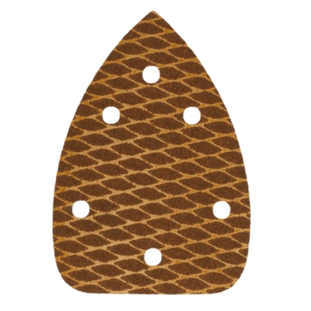 Brusilni papir delta Anti-clog #180, 140x140x80mm, velcro, 5 kosov, DEDRA DED7941R6