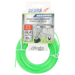 Квадратна линия за рязане, линия за подстригване, градинска коса DEDRA 80Z20152 2.0mm x 15m