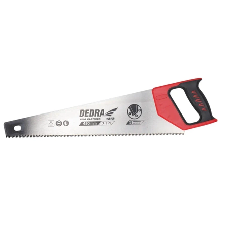 DEDRA 1212 450 mm cirkulārā zāģa asmens, agresīvs zobu 7 zobi collā