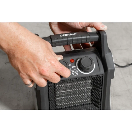 Încălzitor electric PTC 2,0 kW DEDRA DED9930C4, 20/1000/2000W, 140 m³/h, element de încălzire ceramic