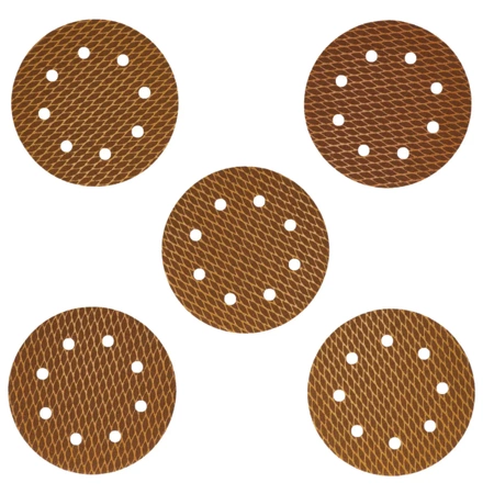 Anti-clog abrasive discs 180mm, #80, velcro, set of 5pcs, DEDRA DED7764R02