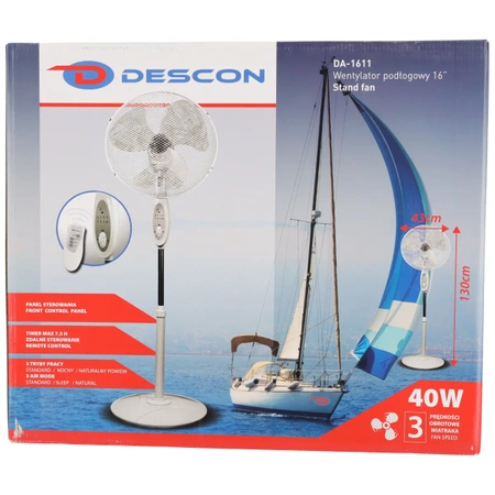 Ventilator stojanovy 16" s dialkovym ovladanim