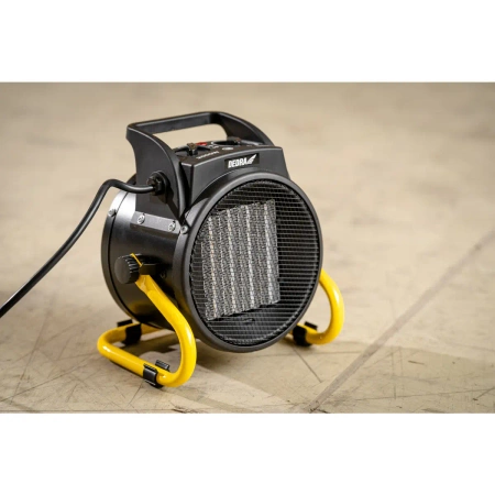 DEDRA DED9930C elektrikütteseade PTC 2,0kW, ümmargune, must DEDRA DED9930C keraamiline küttekeha