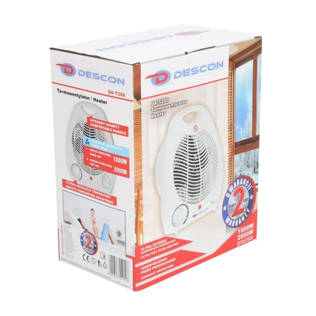 Termo ventilator DESCON DA-T200 1000/2000W