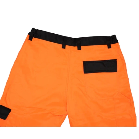 Защитные брюки DEDRA BH81SP2-XXL светоотражающие, размер XXL, оранжевый