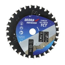 Багатофункціональний TCT диск DEDRA HB18536, для сендвічів, розміри 185 x 1,6 x 20 мм