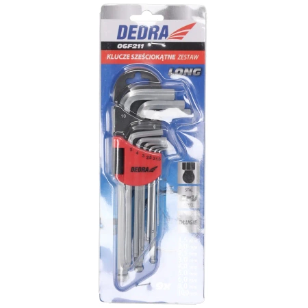 Ball hex key set long