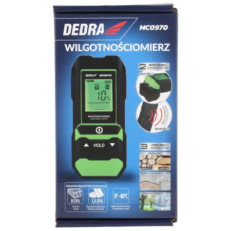 Puidu ja ehitusmaterjalide niiskusemõõtja DEDRA MC0970