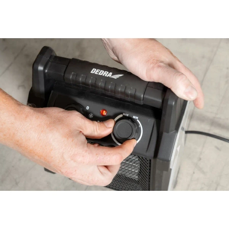 Nagrzewnica elektryczna PTC 3,0kW DEDRA DED9931C4, 7/2000/3000W, 322 m³/h, ceramiczna grzałka