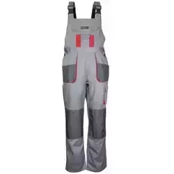 Drošības bikses dungarees pelēkas, Comfort line 190g/m2