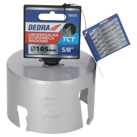 DEDRA TCT universaalne puursaag 08X105 105 mm 5/8''