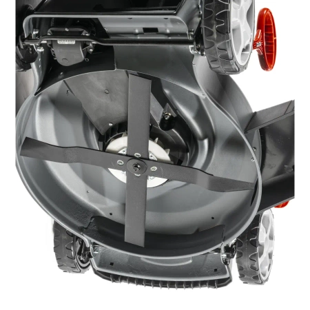 Benzīna zāles pļāvējs ar piedziņu un pļaušanas ātruma regulēšanu GARDEN DEDRA DED8725Q-56L, LONCIN dzinējs, 3,5 kW, 196cm3, GT pārnesumkārba, pļaušanas platums 56cm, divi asmeņi