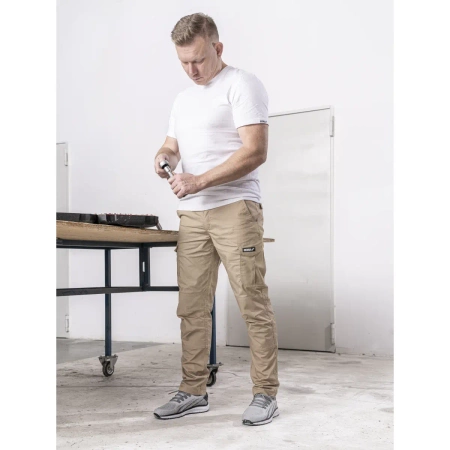 Ripstop spandex cargo pants XXL/58, weight 220g/m², DEDRA BH32SP-XXL