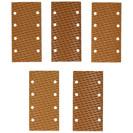 Šlifavimo popierius Anti-clog #120, 92x182 mm, su velcro, 5 vnt DEDRA DED7943R4