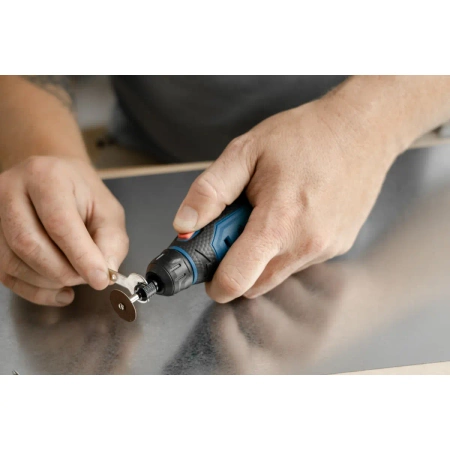 Power tool set DEDRA MAUS DED7310T10: 12V cordless mini grinder DED7340Z1 + 47 accessories, 32 Nm, 2 Ah battery DED7320, USB-C charging cable DED7300