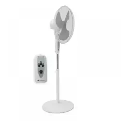 Ventilator stojící 16", 45W, dálkové ovládání, bílý