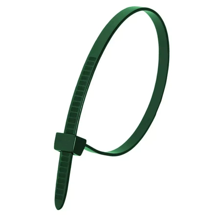Extra strong green nylon cable ties DEDRA 11E76372 7.6x370mm (100 pcs)