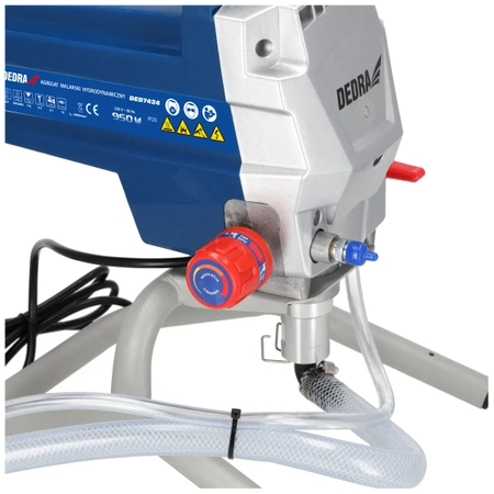 Agregat malarski hydrodynamiczny 950W z przedłużką, 2 l/min, wąż15m, pistolet 517, DEDRA DED7424