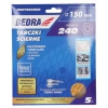 Anti-clog abrasiivsed kettad 150mm, #240, Velcro, komplekt 5 tk, DED7982R08
